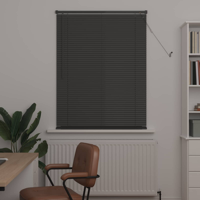 Chargez l'image dans la visionneuse de la galerie, Vidaxl venetiaanse blind verstelbaar zilvergrijs 150 x 90 cm pvc
