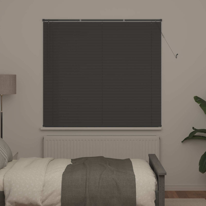 Chargez l'image dans la visionneuse de la galerie, Vidaxl venetiaanse blind verstelbaar zilvergrijs 150 x 140 cm pvc
