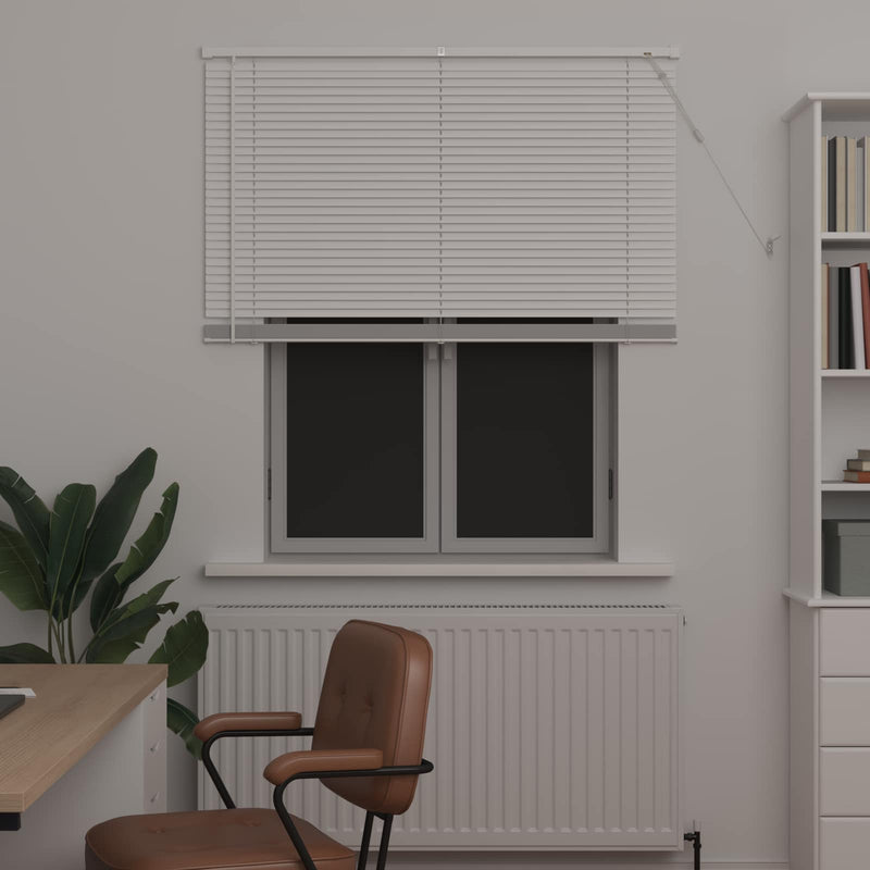 Afbeelding laden in galerijviewer, Vidaxl venetiaanse blind verstelbaar wit 150 x 120 cm pvc
