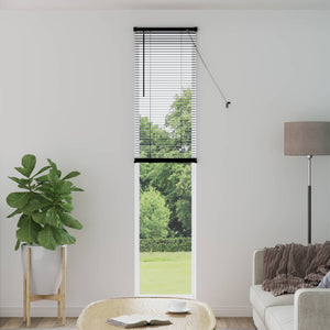 Vidaxl venetiaanse blind verstelbaar zwart 213 x 40 cm pvc