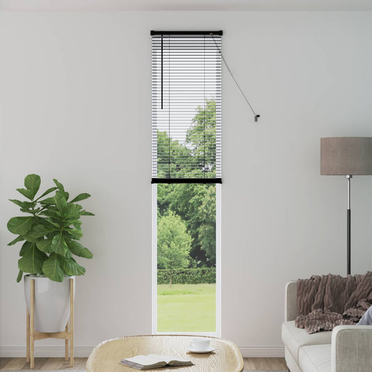 Vidaxl venetiaanse blind verstelbaar zwart 213 x 60 cm pvc