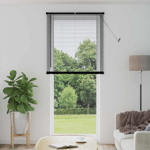 Vidaxl venetiaanse blind verstelbaar zwart 213 x 80 cm pvc