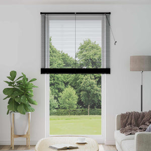 Vidaxl venetiaanse blind verstelbaar zwart 213 x 120 cm pvc