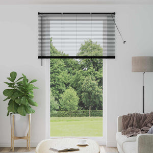 Vidaxl venetiaanse blind verstelbaar zwart 213 x 140 cm pvc