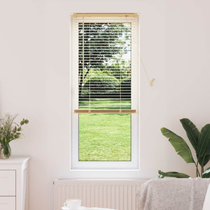 Vidaxl venetiaanse blind lichtbruin met patroon 150 x 40 cm pvc