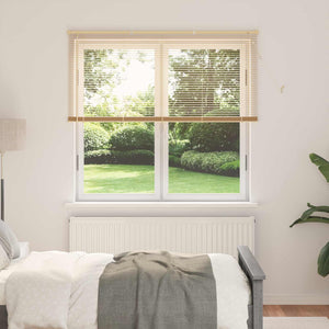 Vidaxl venetiaanse blind lichtbruin met patroon 150 x 130 cm pvc