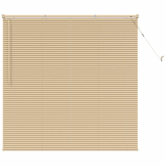 Vidaxl venetiaanse blind lichtbruin met patroon 150 x 160 cm pvc