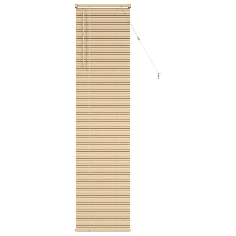 Chargez l'image dans la visionneuse de la galerie, Vidaxl venetiaanse blind lichtbruin met patroon 213 x 60 cm pvc
