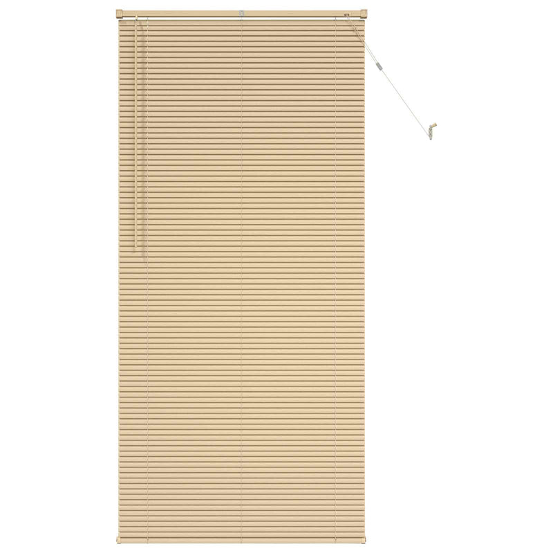 Chargez l'image dans la visionneuse de la galerie, Vidaxl venetiaanse blind lichtbruin met patroon 213 x 70 cm pvc
