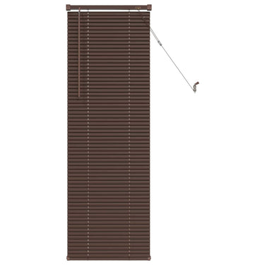 Vidaxl venetiaanse blind donkerbruin met patroon 150 x 60 cm pvc
