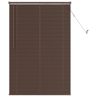 Vidaxl venetiaanse blind donkerbruin met patroon 150 x 70 cm pvc