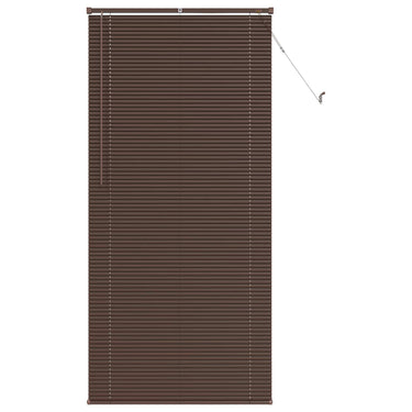 Vidaxl venetiaanse blind donkerbruin met patroon 213 x 80 cm pvc