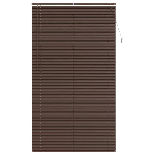 Vidaxl venetiaanse blind donkerbruin met patroon 213 x 110 cm pvc
