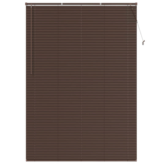 Vidaxl venetiaanse blind donkerbruin met patroon 213 x 150 cm pvc