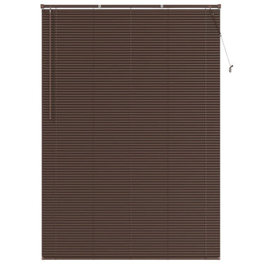 Vidaxl venetiaanse blind donkerbruin met patroon 213 x 160 cm pvc