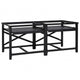 Vidaxl wasmachine pedestal 2 pcs zwart 120 x 56 x 52 cm staal