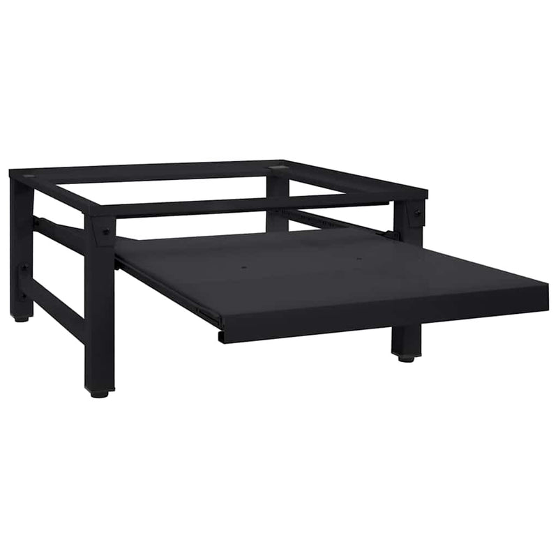 Afbeelding laden in galerijviewer, Vidaxl wasmachine pedestal zwart 62 x 60,5 x 32,5 cm staal
