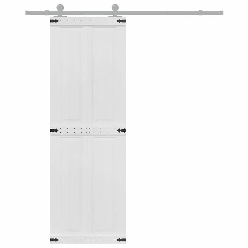 Chargez l'image dans la visionneuse de la galerie, Vidaxl deur corona wit 70 x 210 cm bewerkt hout
