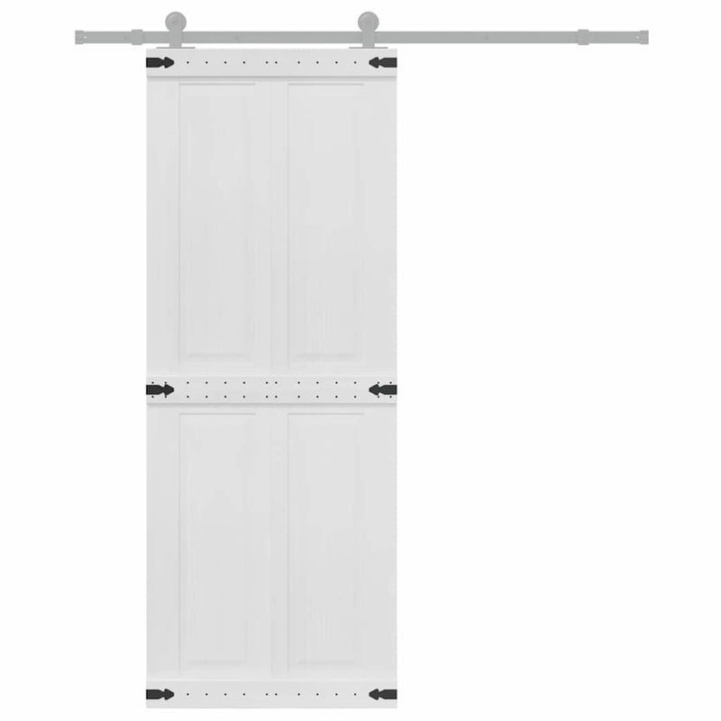 ギャラリービューアに画像をロードする, Vidaxl deur corona wit 80 x 210 cm bewerkt hout
