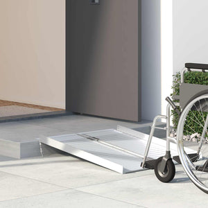 Vidaxl rolstoelhelling 270 kg zilver 92 x 73 x 5 cm aluminium