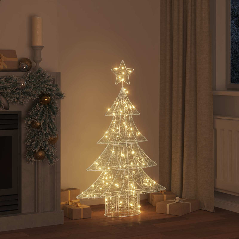 ギャラリービューアに画像をロードする, Vidaxl kerstboom met 100 led warmwit 120 cm acryl
