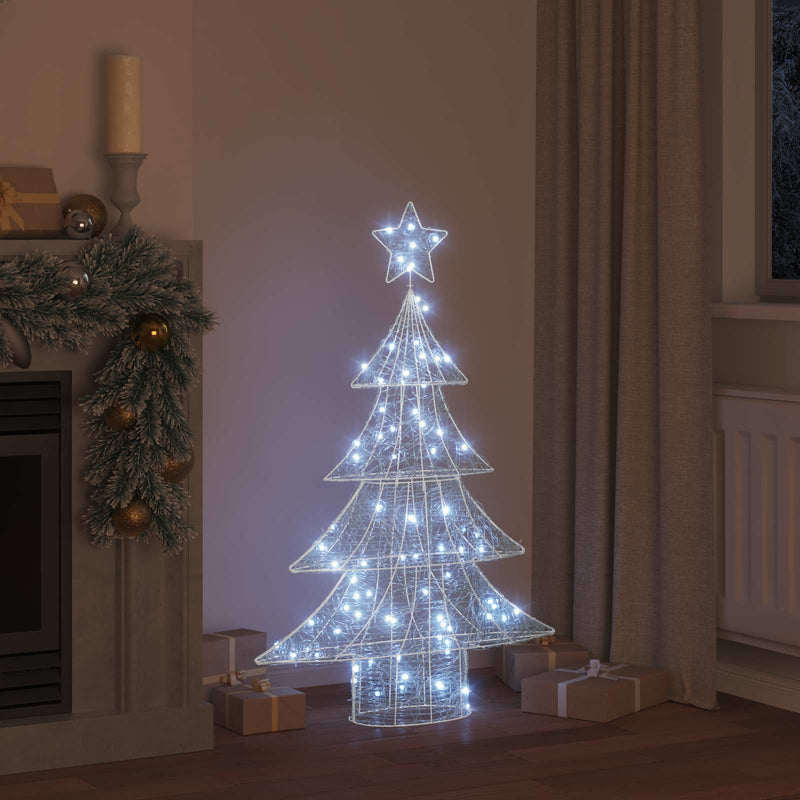 ギャラリービューアに画像をロードする, Vidaxl kerstboom met 100 led koudwit 120 cm acryl
