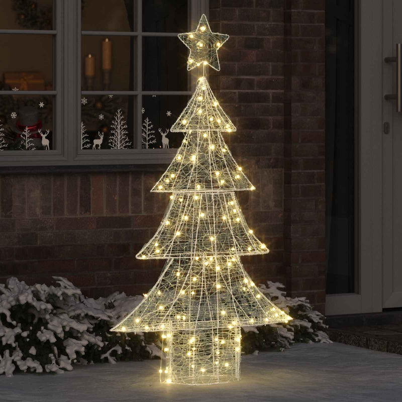 Chargez l'image dans la visionneuse de la galerie, Vidaxl kerstboom met 160 led warmwit 150 cm acryl
