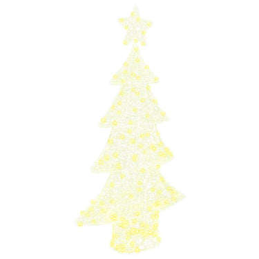 Vidaxl kerstboom met 160 led warmwit 150 cm acryl