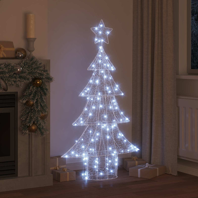 ギャラリービューアに画像をロードする, Vidaxl kerstboom met 160 led koudwit 150 cm acryl
