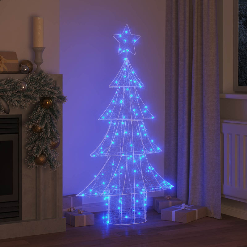 ギャラリービューアに画像をロードする, Vidaxl kerstboom met 160 led blauw 150 cm acryl
