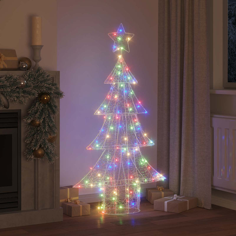 ギャラリービューアに画像をロードする, Vidaxl kerstboom met 160 led multikleur 150 cm acryl
