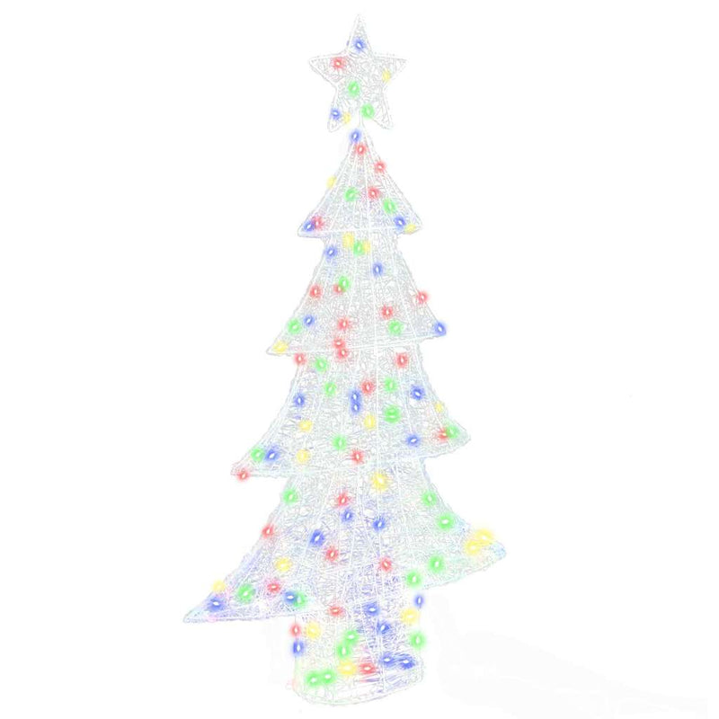 ギャラリービューアに画像をロードする, Vidaxl kerstboom met 160 led multikleur 150 cm acryl

