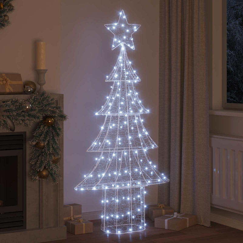 Chargez l'image dans la visionneuse de la galerie, Vidaxl kerstboom met 240 led koudwit 180 cm acryl
