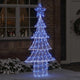 Vidaxl kerstboom met 240 led blauw 180 cm acryl