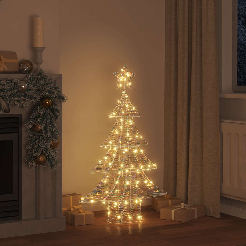 Chargez l'image dans la visionneuse de la galerie, Vidaxl kerstboom met 120 led warmwit 120,5 cm pet
