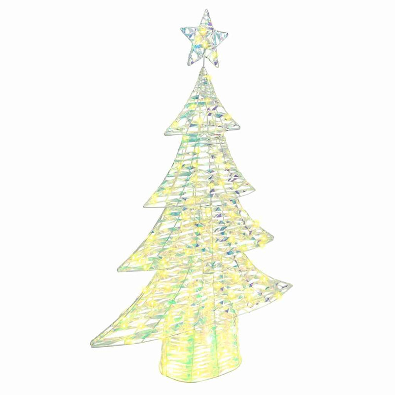 Chargez l'image dans la visionneuse de la galerie, Vidaxl kerstboom met 120 led warmwit 120,5 cm pet
