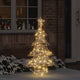Vidaxl kerstboom met 120 led warmwit 120,5 cm pet
