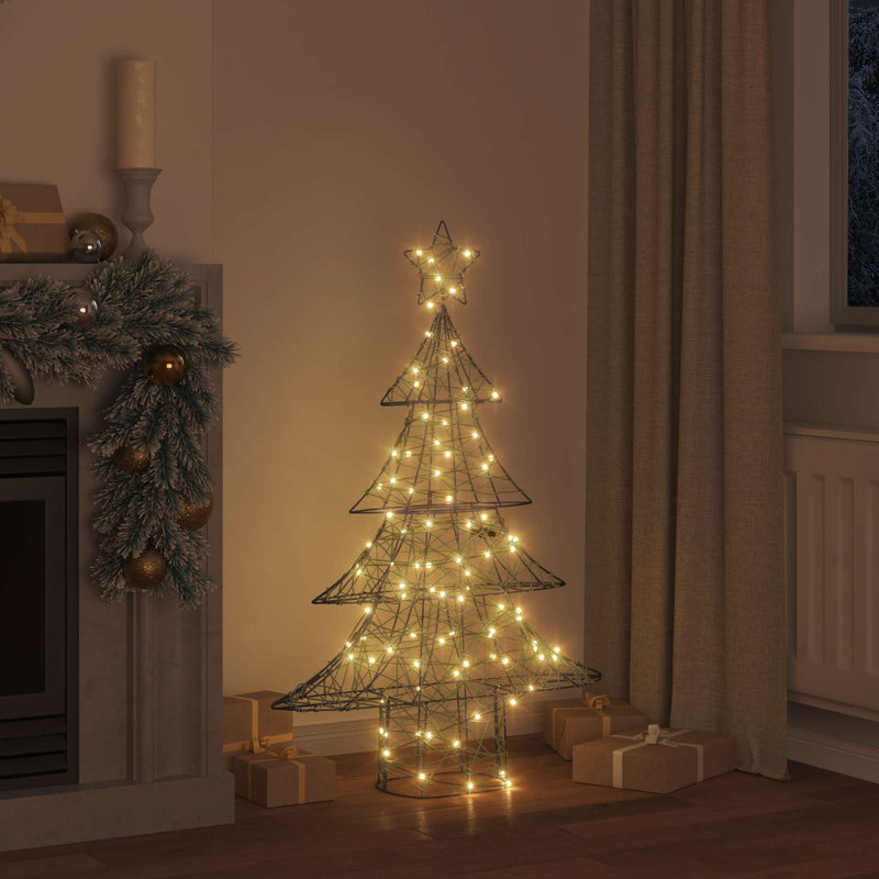 Chargez l'image dans la visionneuse de la galerie, Vidaxl kerstboom met 120 led warmwit 150 cm rattan
