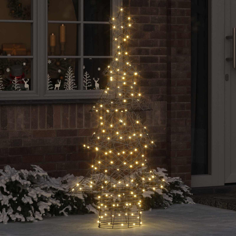 ギャラリービューアに画像をロードする, Vidaxl kerstboom met 160 led warmwit 150 cm rattan

