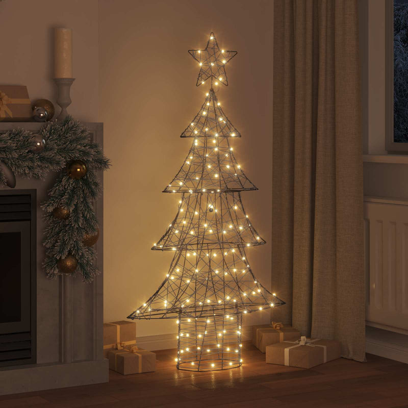 ギャラリービューアに画像をロードする, Vidaxl kerstboom met 160 led warmwit 150 cm rattan
