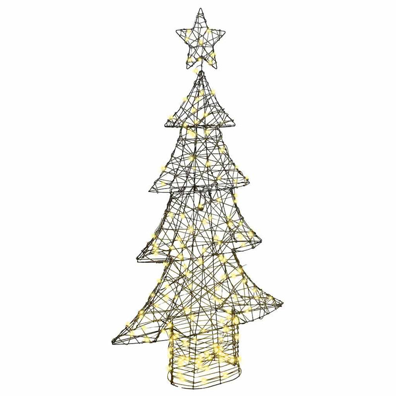 ギャラリービューアに画像をロードする, Vidaxl kerstboom met 160 led warmwit 150 cm rattan
