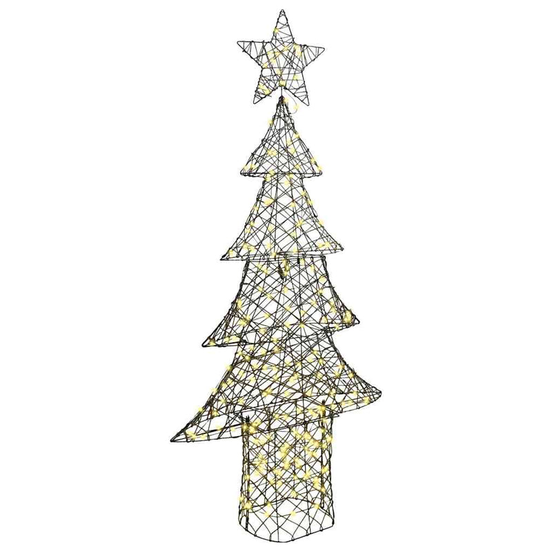 ギャラリービューアに画像をロードする, Vidaxl kerstboom met 240 led warmwit 180 cm rattan
