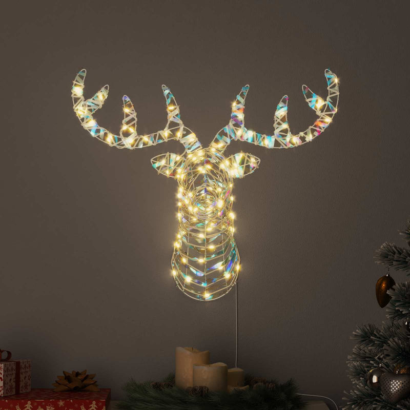 Chargez l'image dans la visionneuse de la galerie, Vidaxl rendier trek slede met 140 led warmwit 68 x 36.5 x 62.5 cm pet

