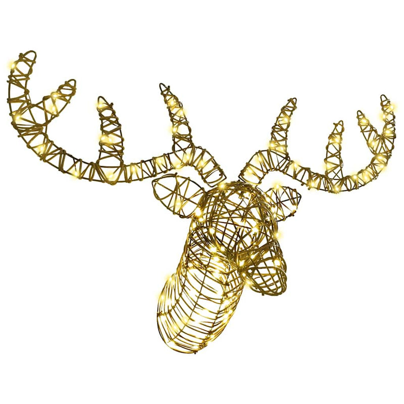 Chargez l'image dans la visionneuse de la galerie, Vidaxl rendier trek slede warmwit 68 x 36,5 x 62,5 cm rattan
