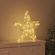 Vidaxl 3d ster met 50 led warmwit 55 x 52.5 x 9 cm rattan
