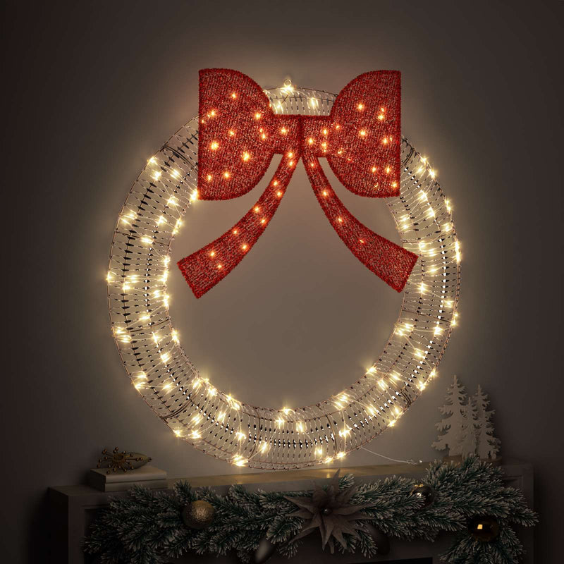 ギャラリービューアに画像をロードする, Vidaxl krans met 150 led warmwit 121 x 121 x 10 cm pet
