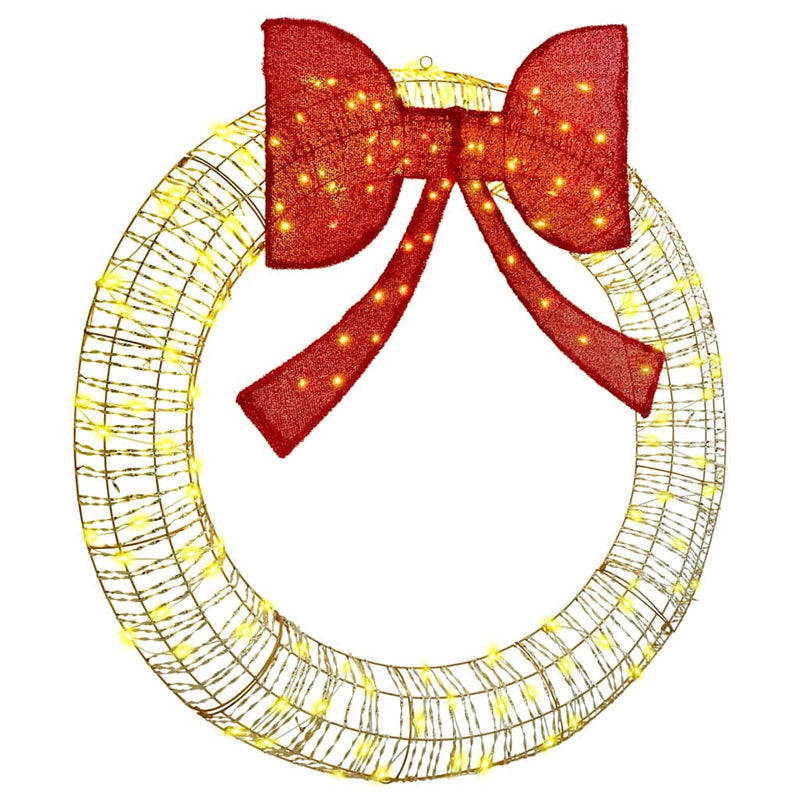 ギャラリービューアに画像をロードする, Vidaxl krans met 150 led warmwit 121 x 121 x 10 cm pet
