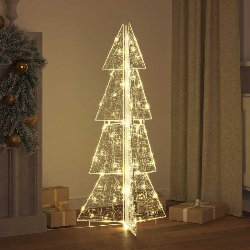 Chargez l'image dans la visionneuse de la galerie, Vidaxl kerstboom met 100 led warmwit 120 cm acryl

