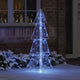 Vidaxl kerstboom met 100 led blauw 120 cm acryl