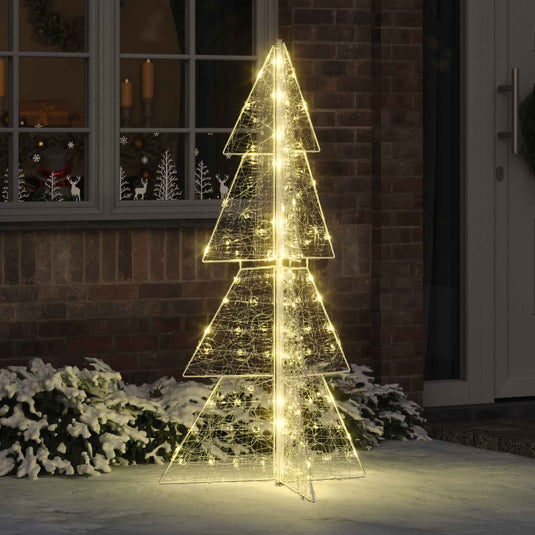 Vidaxl kerstboom met 160 led warmwit 150 cm acryl